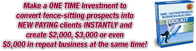 Make a ONE TIME Investment to