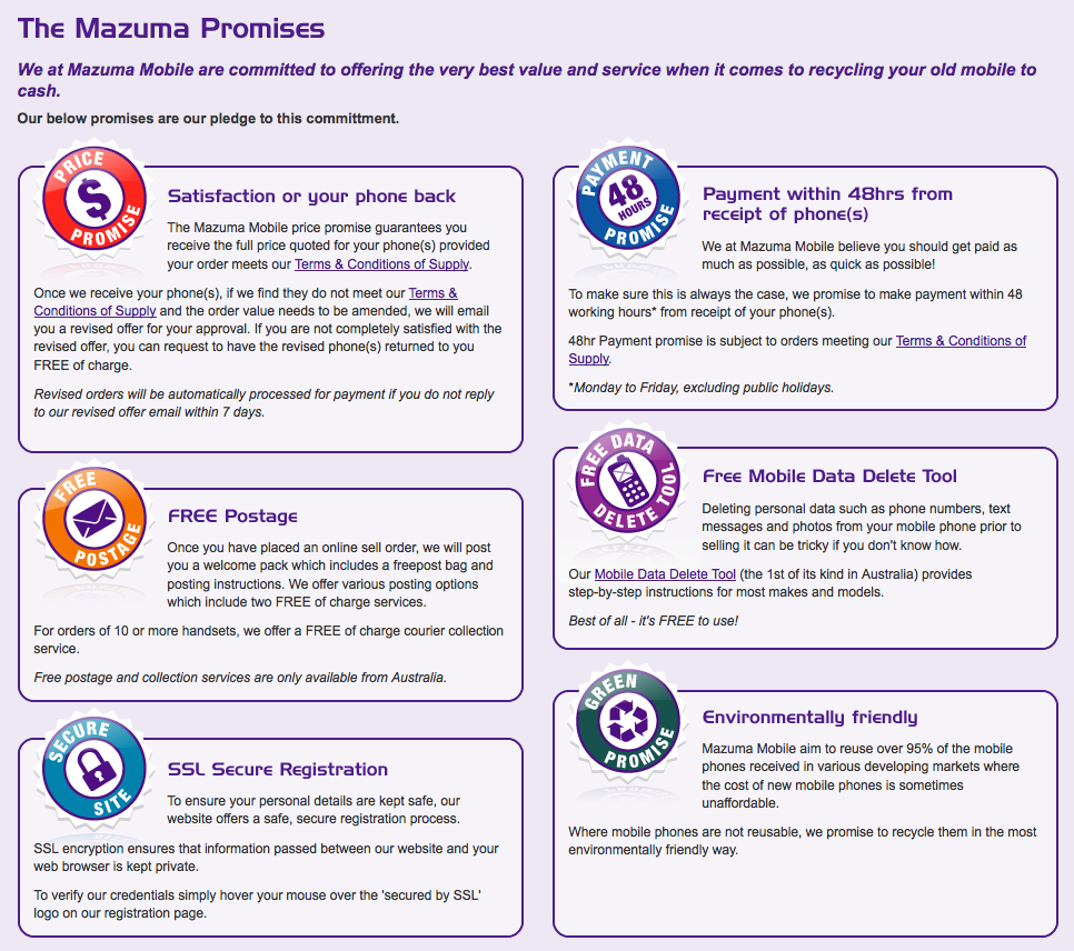Exponential Programs - Internet Marketing - Mazuma Promises Examples