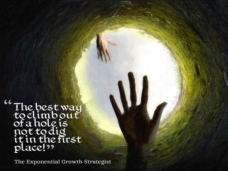 Dig Yourself Into A Hole - The Exponential Growth Strategist