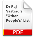 Dr Raj Vastrad's "Other People's" List