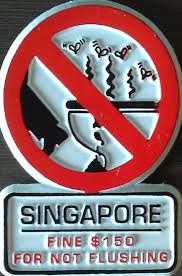Singapore - no flushing