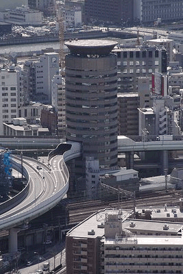 Highway Goes Through Building In Japan